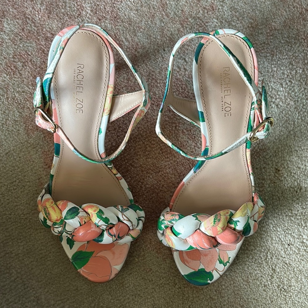 Rachel Zoe braided heels